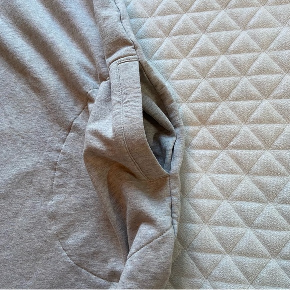 Garnet Hill Sweatshirt Dress Women’s Small Long Puff Sleeve Oversized W/ Pockets - Picture 8 of 16